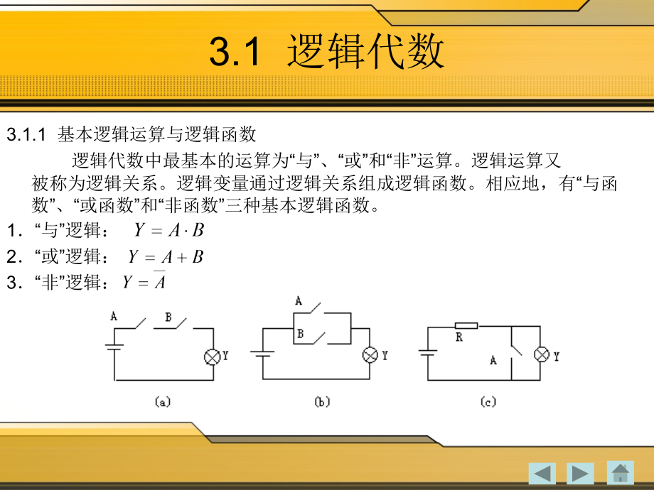 计算机组成原理 教学课件 ppt 作者 杨光煜 第三章  计算机中的逻辑电路_第4页