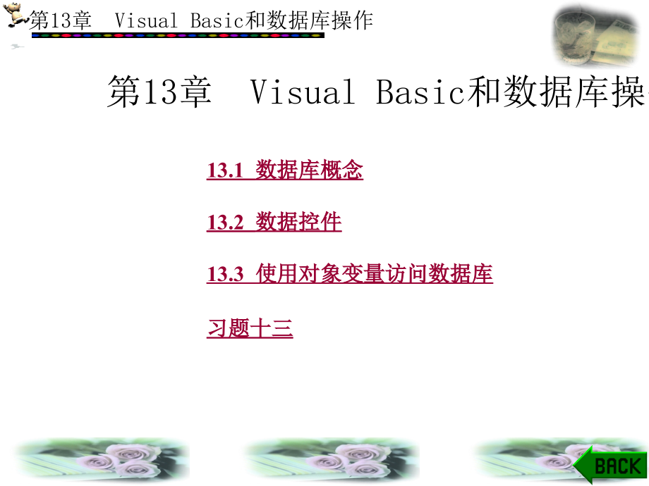 VisualBasic实用教程  薛亮 第13章_第1页