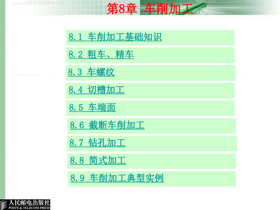 Mastercam X2应用与实例教程 教学课件 ppt 郑金 邓晓阳 第8章 曲面造型_第1页