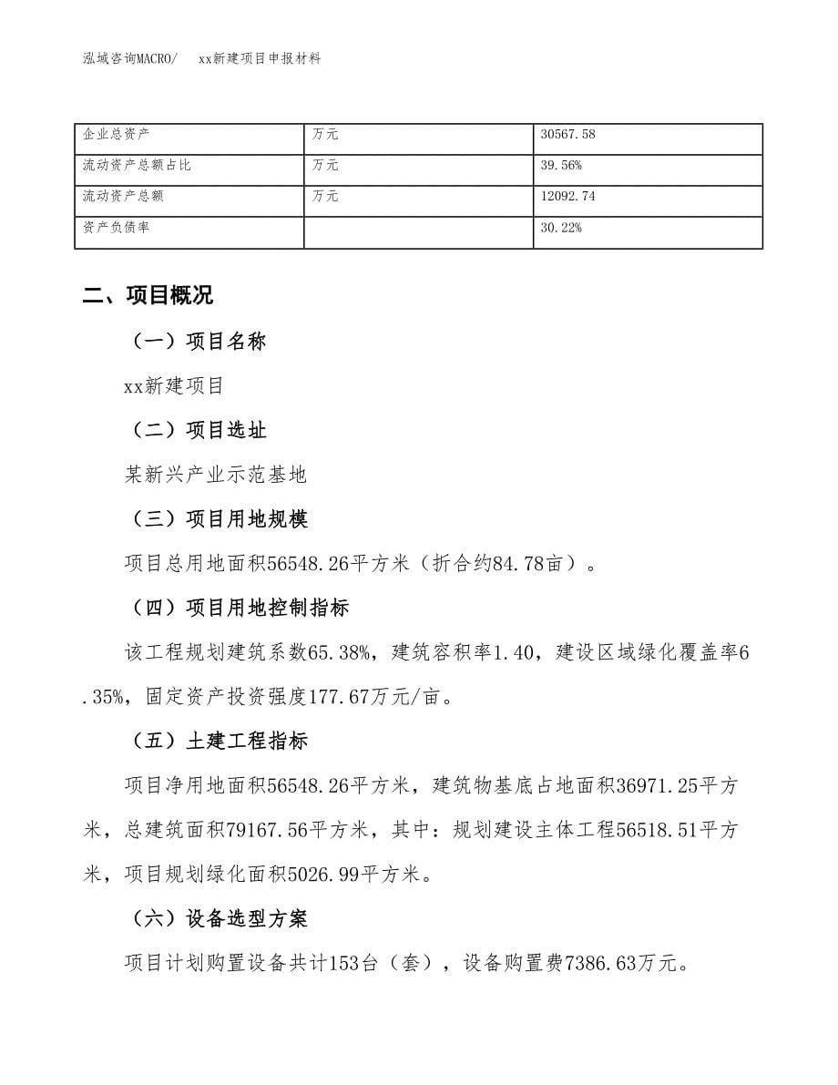 (投资19041.47万元，85亩）xx新建项目申报材料_第5页