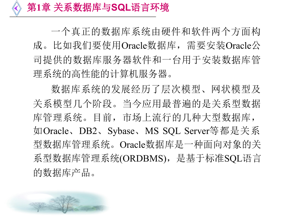 Oracle数据库SQL和PL SQL实例教程 高继民 第1章 关系数据库与SQL语言环境_第4页