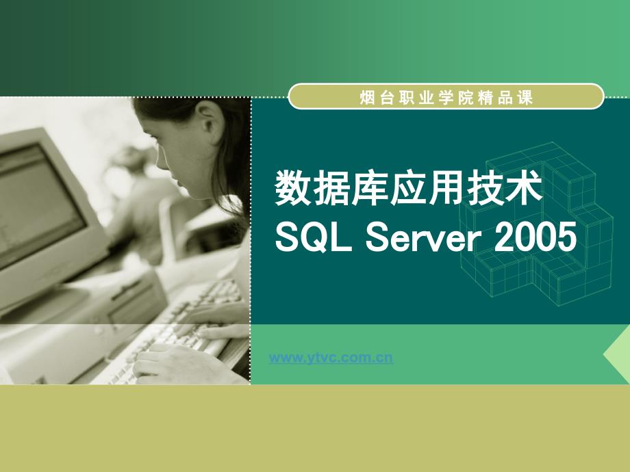 数据库应用技术 SQL Server 2005  教学课件 ppt 周慧 6_第1页