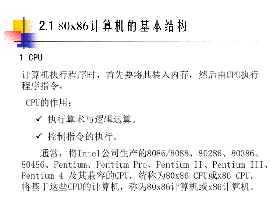 80x86汇编语言程序设计 第2版  教学课件 ppt 作者  王成耀 第2章_第4页