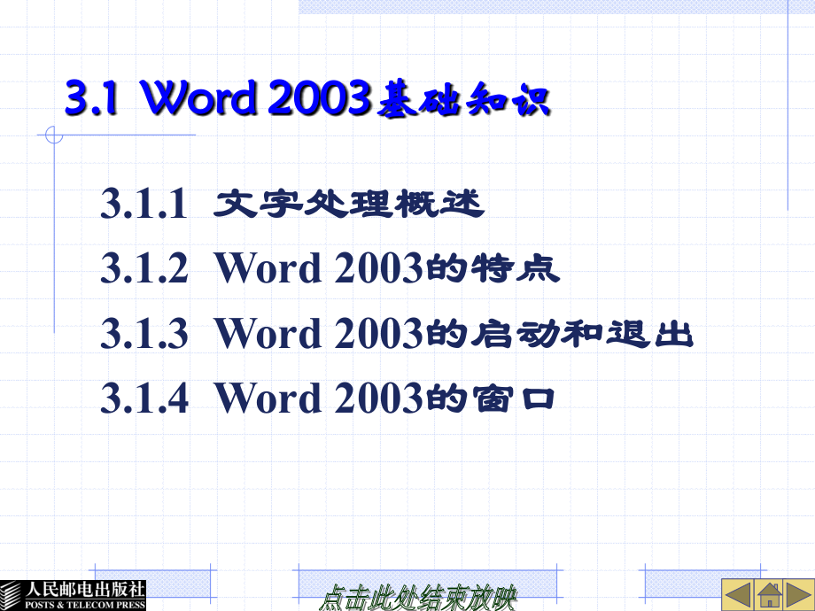 大学计算机基础 教学课件 ppt 作者  刘红梅 霍世平 第3章 Word 2003_第3页