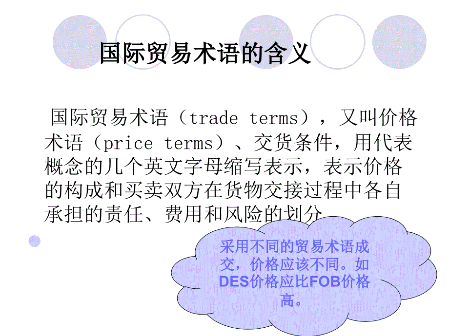 国际贸易实务 教学课件 ppt 作者  张燕芳 林卫32376ppt 国际贸易实务2_第3页