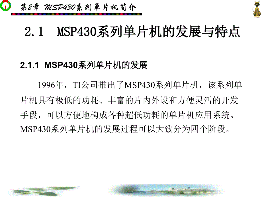 MSP430系列超低功耗单片机原理与系统设计 教学课件 ppt 作者 李智奇 1-3 第2章_第2页