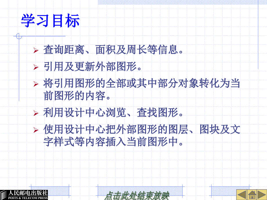 AutoCAD 2009中文版应用基础 项目教学  教学课件 ppt 作者  姜勇 李超 项目8 查询信息及使用设计工具_第3页