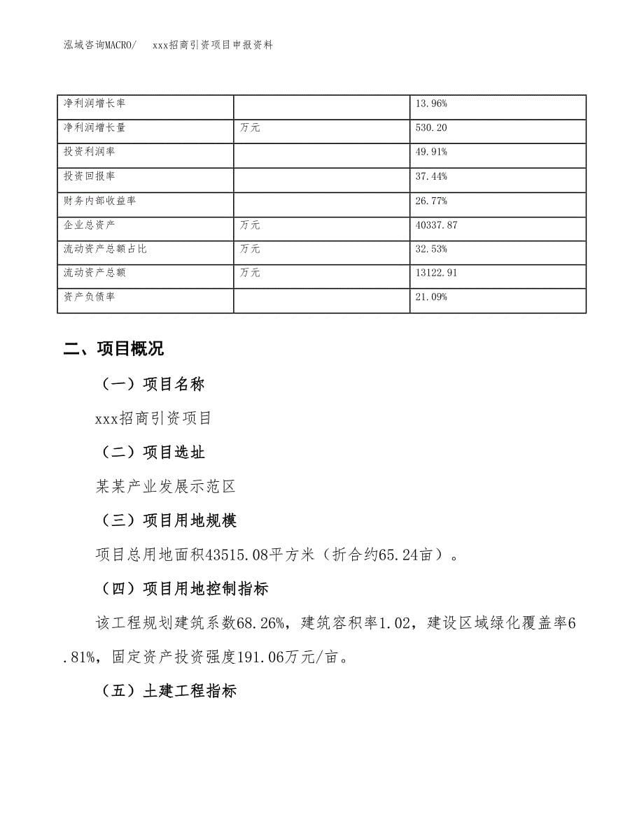 (投资18222.38万元，65亩）xxx招商引资项目申报资料_第5页