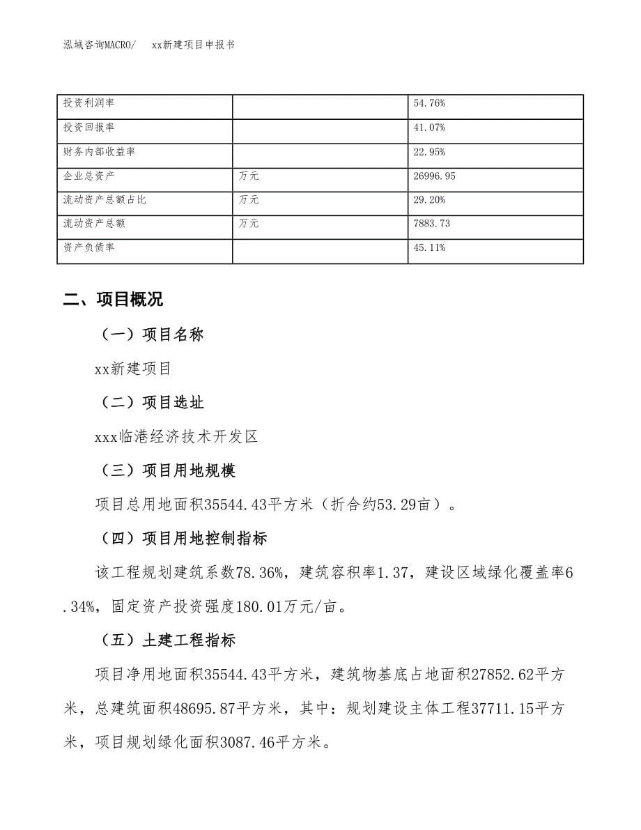 (投资12422.32万元，53亩）xx新建项目申报书_第5页