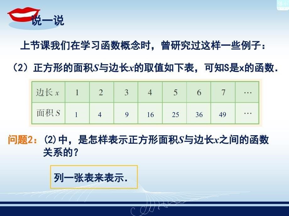 2015春湘教版八下4.1《函数和它的表示法》课件(共36张)_第5页