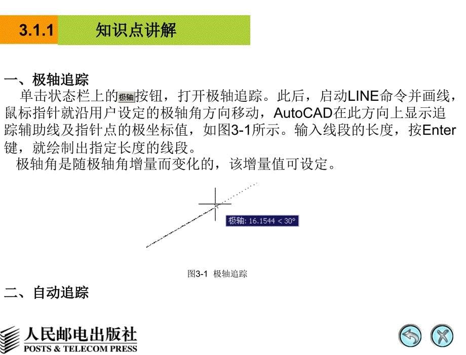 AutoCAD 2008中文版辅助机械制图 教学课件 PPT 作者 姜勇 第3讲 绘制及编辑线段（二）_第5页
