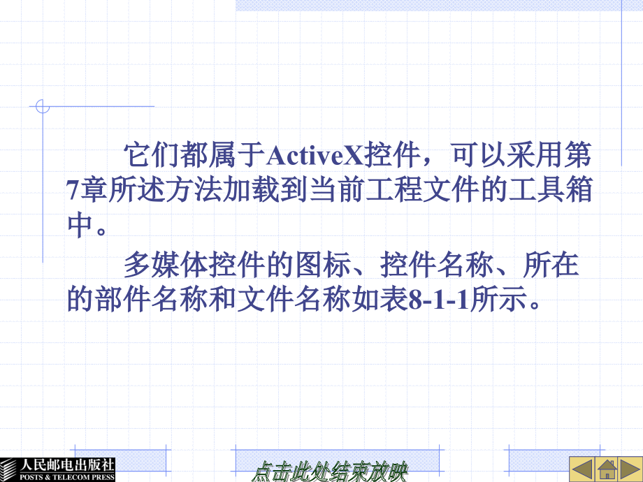 中文Visual Basic 6.0基础教程 教学课件 ppt 作者  郭政 第8章  多  媒  体_第3页