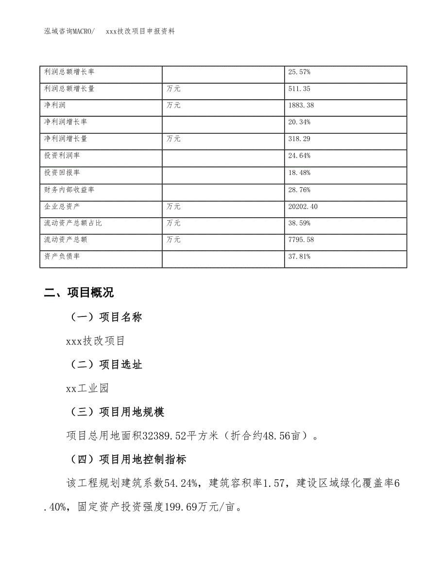 (投资11005.84万元，49亩）xx技改项目申报资料_第5页