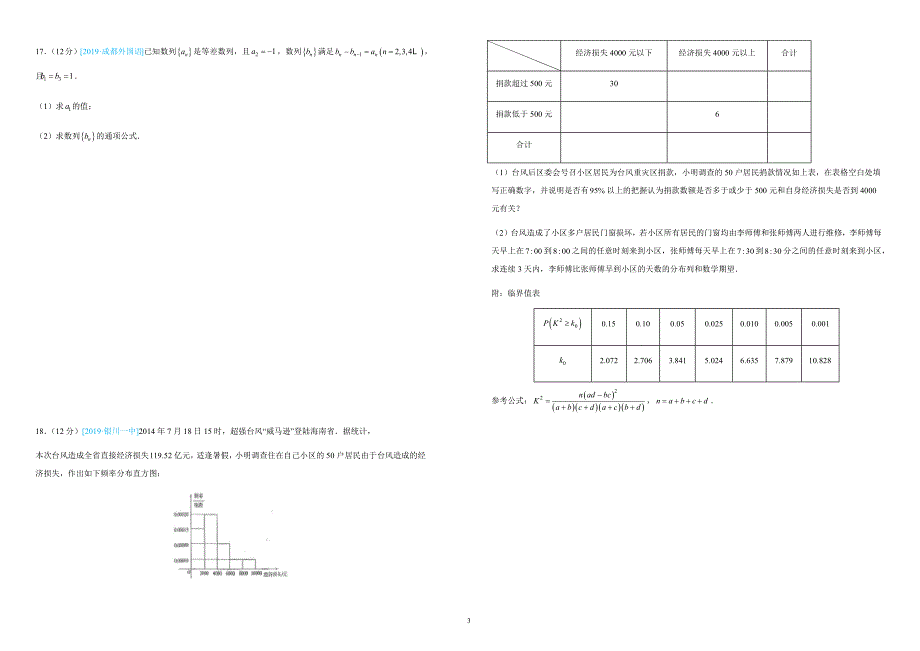 2019年高考高三最新信息卷理数（十）附答案解析_第3页