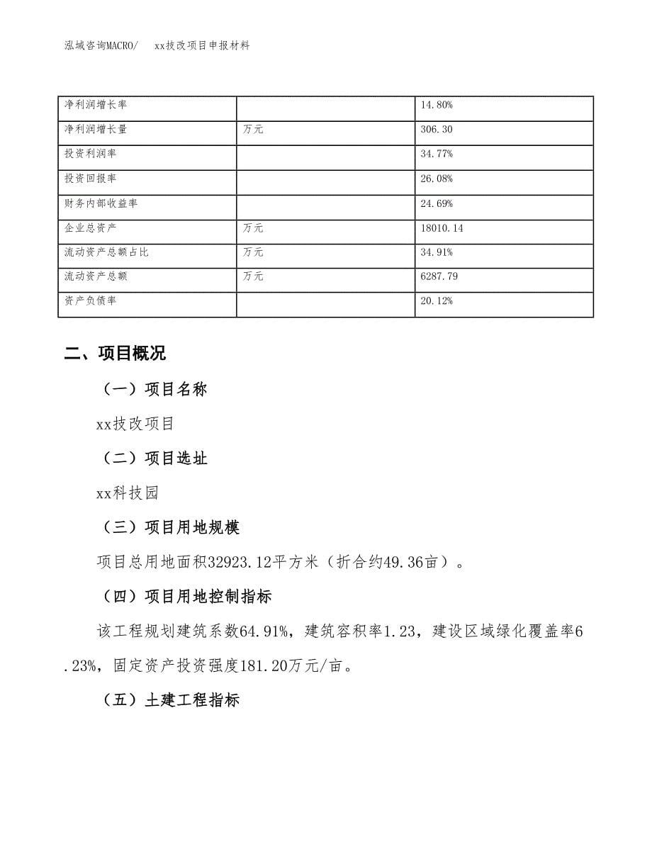 (投资10582.15万元，49亩）xxx技改项目申报材料_第5页