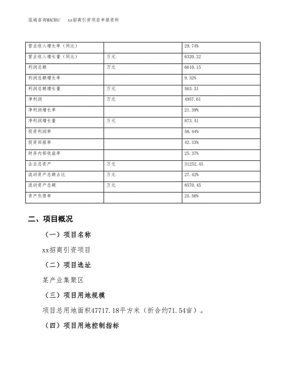 (投资16172.44万元，72亩）xx招商引资项目申报资料_第5页