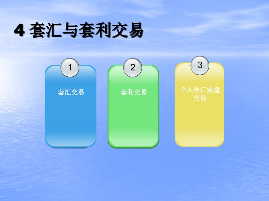 国际金融实务 教学课件 ppt 作者 978-7-302-23450-0 4套汇与套利_第3页