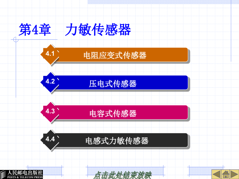 传感器应用 教学课件 PPT 作者 于彤 4章-力_第1页