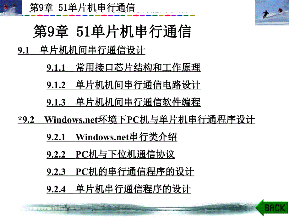 单片机原理及应用——C语言程序设计与实现 教学课件 PPT 作者 马斌 韩忠华 王长涛 夏兴华 第9章51单片机串行通信 _第1页