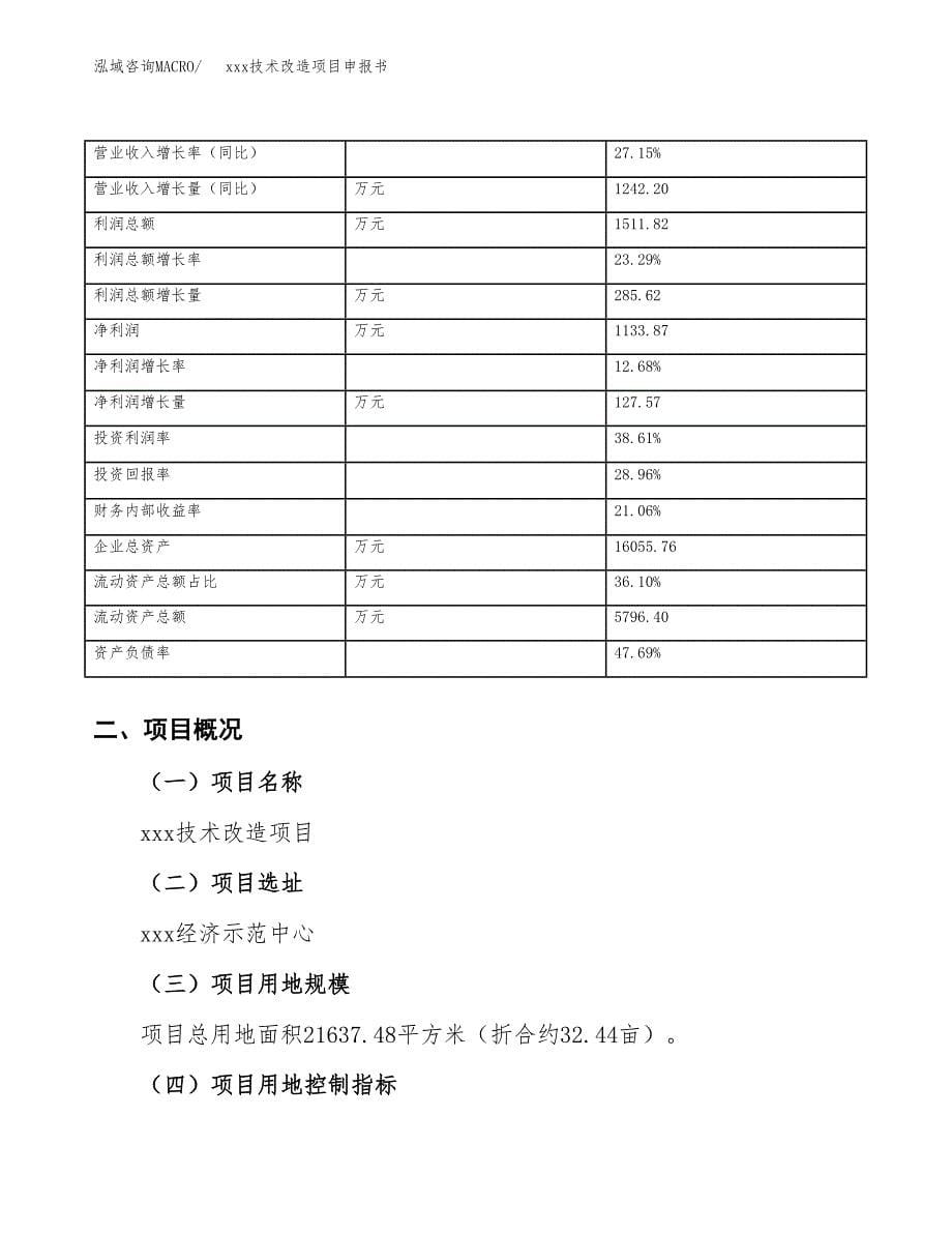 (投资6447.32万元，32亩）xxx技术改造项目申报书_第5页