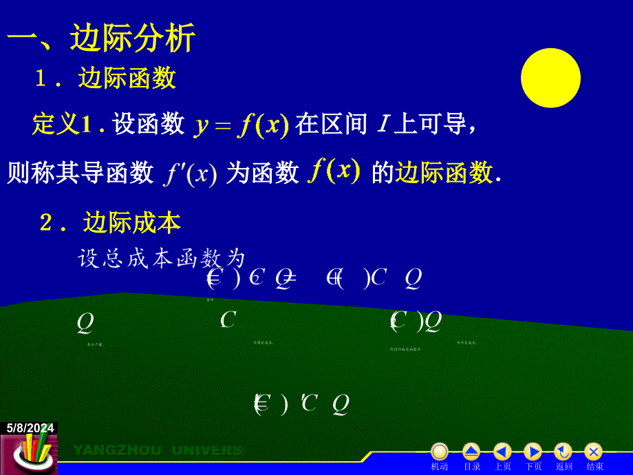 高等数学上册  教学课件 ppt 作者 蒋国强第2章 D2_6导数的经济应用_第2页