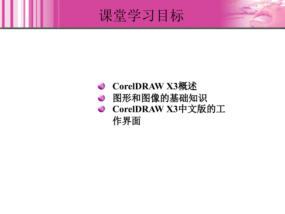 CorelDRAW X3中文版实例教程 1CD  教学课件 ppt 高志明 1_第3页