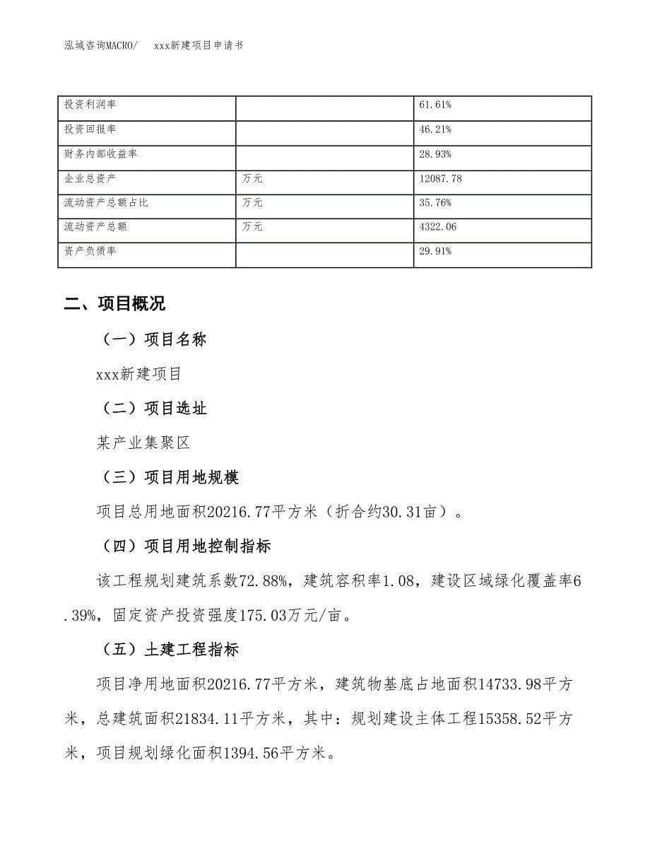 (投资7665.82万元，30亩）xxx新建项目申请书_第5页