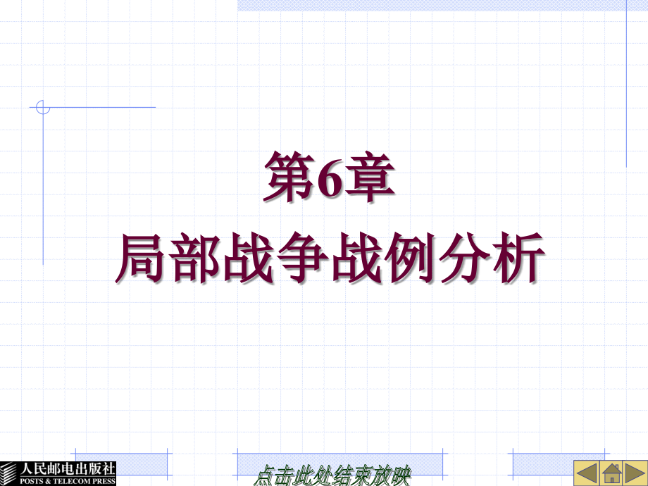 军事理论教程 普通高等教育“十一五”规划教材  教学课件 ppt 作者  刘玉清 王卓 第6章 局部战争战例分析_第1页