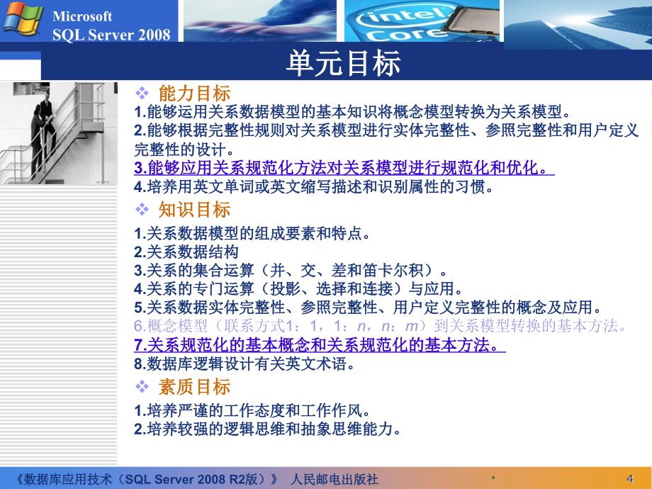 数据库应用技术——SQL Server 2008 R2 第2版  教学课件 ppt 作者  周慧 施乐军 数据库应用技术3_2_第4页