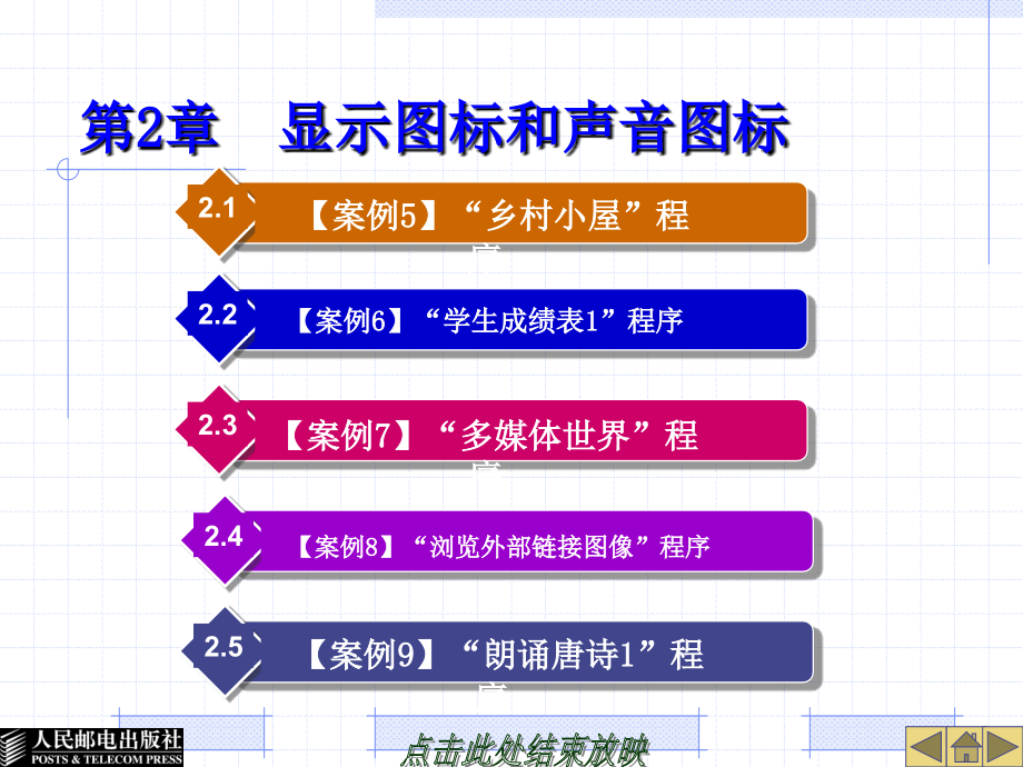 中文Authorware7.0案例教程 教学课件 ppt 作者  崔玥 第2章  显示图标和声音图标_第1页