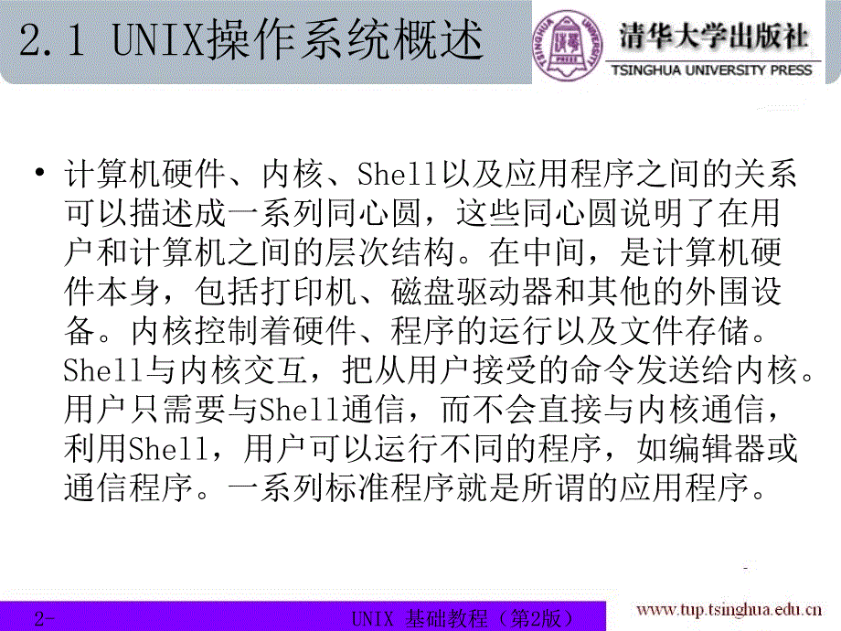 UNIX基础教程（第二版） 教学课件 ppt 作者 978-7-302-15440-2 chapter02_第4页