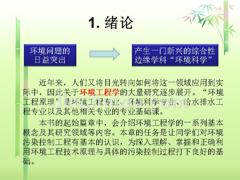 现代环境工程原理 教学课件 ppt 作者 李永峰_第2页