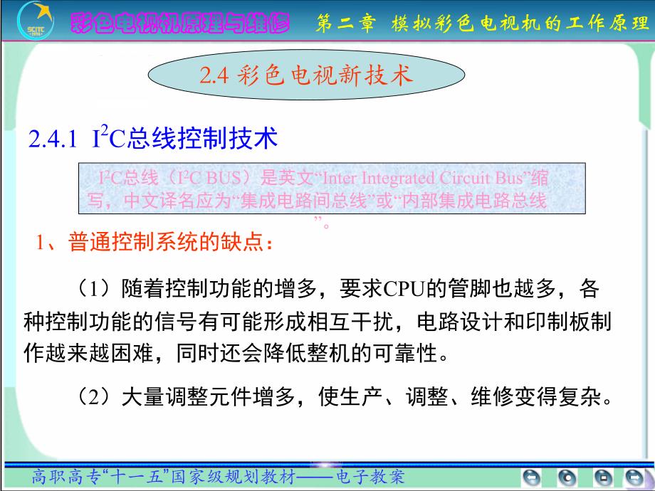 彩色电视机原理与维修 普通高等教育“十一五”国家级规划教材  教学课件 ppt 作者  李怀甫第2章 第2.11讲 信号处理新技术_第3页