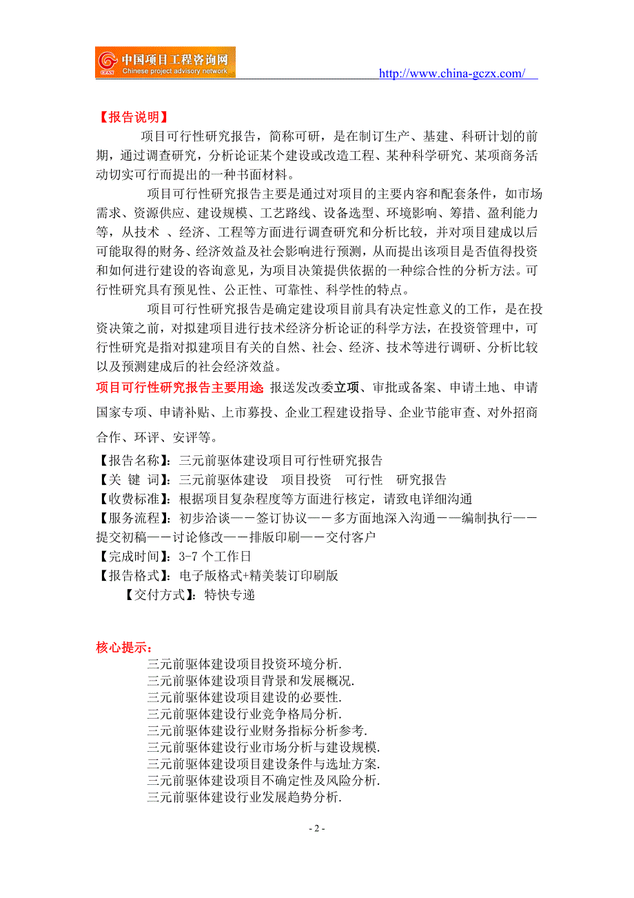 三元前驱体建设项目可行性研究报告-重点项目_第2页