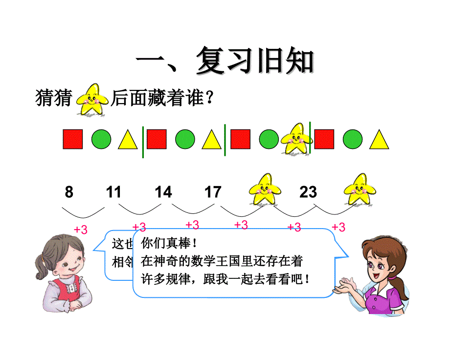 人教版一年级下册第七单元数字找规律例4_第2页