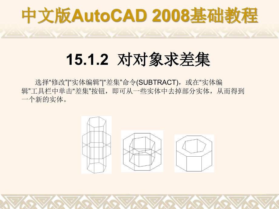 中文版AutoCAD 2008基础教程 教学课件 ppt 作者 9787302148517 ch15_第4页