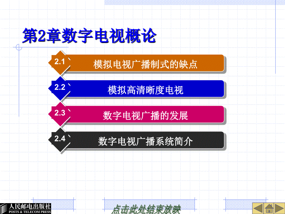 数字电视广播原理与应用 北京市高等教育精品教材立项项目  教学课件 ppt 作者  姜秀华 张永辉 02_第1页