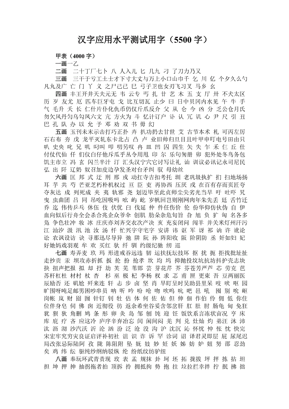 dp汉字应用水平测试用字.doc_第1页