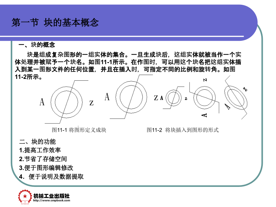 计算机辅助绘图与设计-AutoCAD 2006 第3版 教学课件 ppt 作者 赵国增 主编 第十一章_第2页