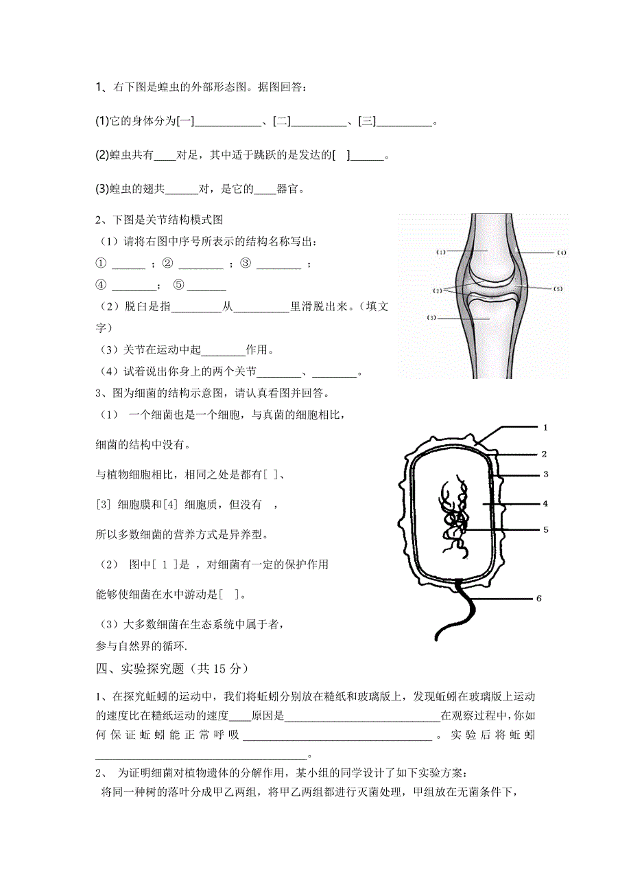 八上抽测题及答案_第3页