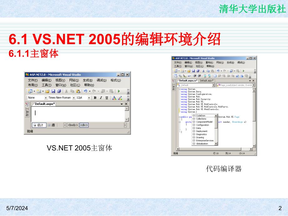 信息系统开发教程——使用C#和SQL Server 2005 教学课件 ppt 作者  978-7-302-14618-6 CH06_第2页