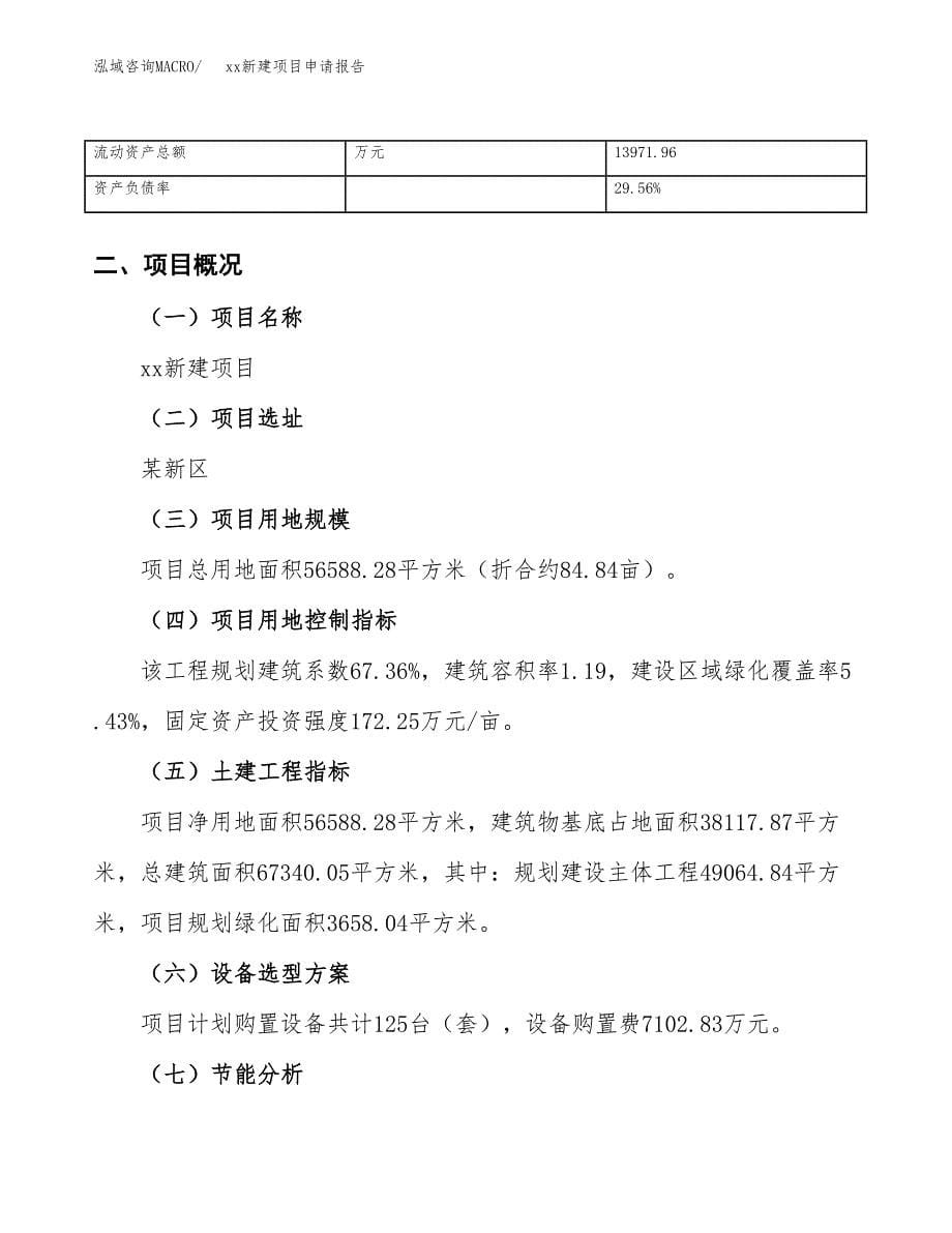 (投资17544.48万元，85亩）xx新建项目申请报告_第5页