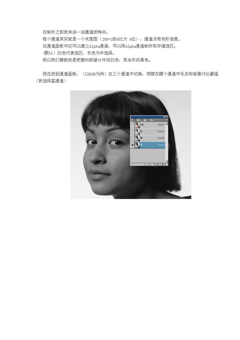 photoshop通道抠图基础实例教程01_第3页