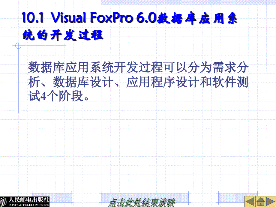 数据库应用基础——Visual FoxPro 6.0 第二版  教学课件 ppt 作者 蒲永华　吴冬梅 第10章_第4页
