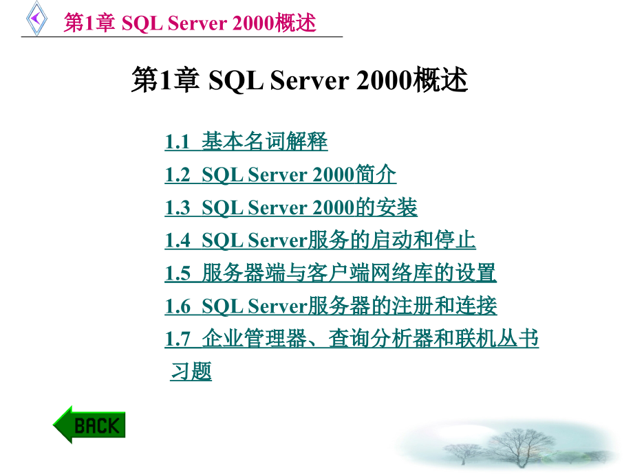 SQL Server 2000应用基础与实训教程（李国彬） 第1章 SQL Server 2000概述_第1页