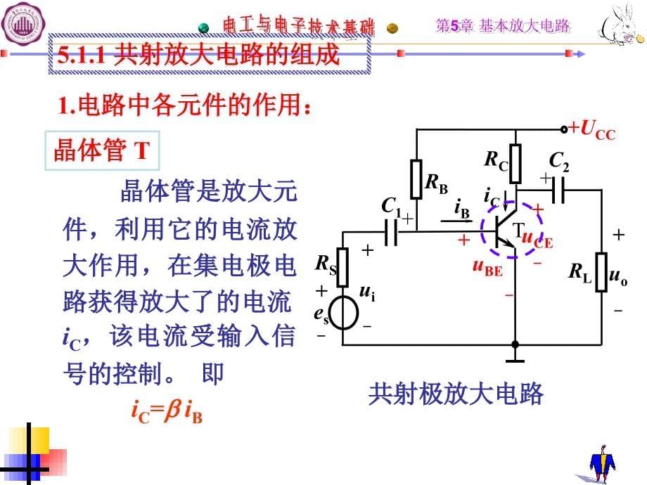 电工与电子技术基础-电子教案-苑尚尊 第5章 基本放大电路_第5页