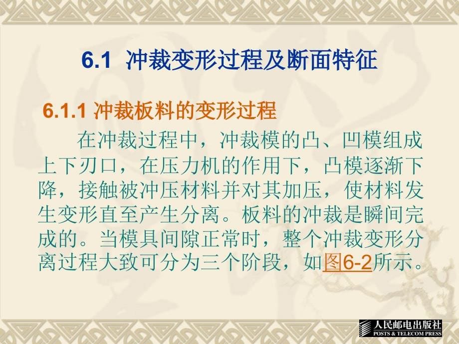 模具设计与制造 第2版  工业和信息化高职高专“十二五”规划教材立项项目  教学课件 ppt 作者  杨占尧 第6章 冲裁工艺与模具设计_第5页