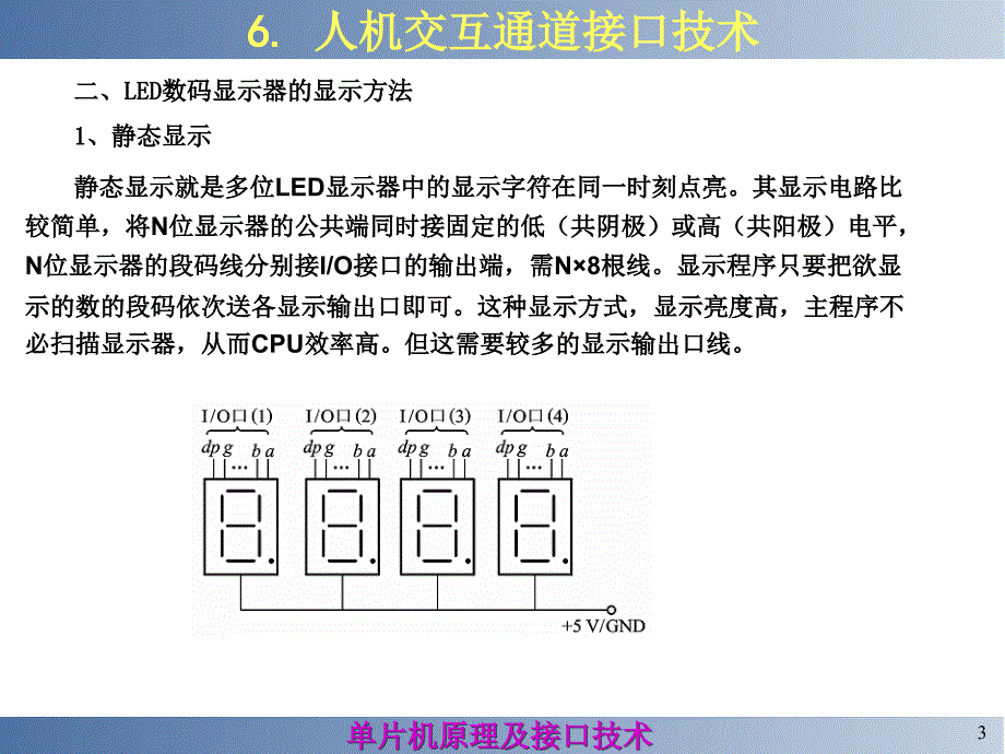 单片机原理及其接口技术 教学课件 ppt 作者 严洁 主编 第6章 人机交互通道接口技术_第3页