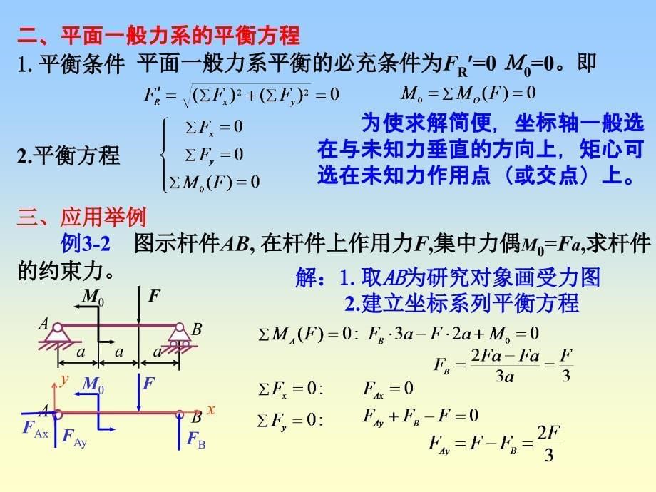 建筑力学 教学课件 ppt 作者 刘思俊 3平面一般力系4_第5页