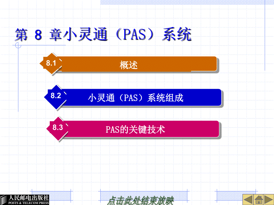 移动通信技术与设备 教学课件 ppt 作者  解相吾2 第 8 章 小灵通（PAS）系统_第1页